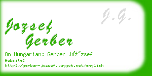 jozsef gerber business card